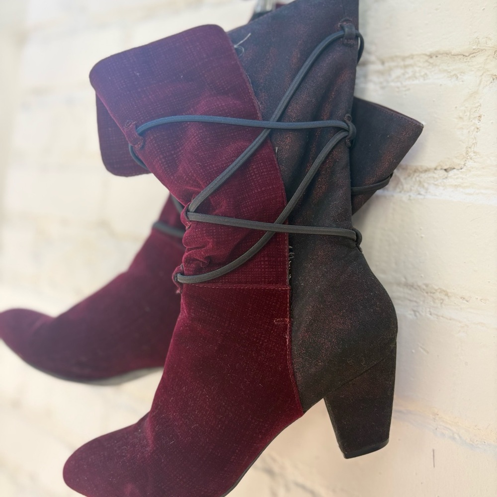 Elegant Burgundy Ankle Boots